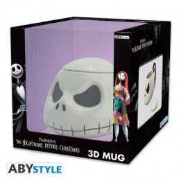 Taza con tapa 3D Jack Pesadilla Antes de Navidad