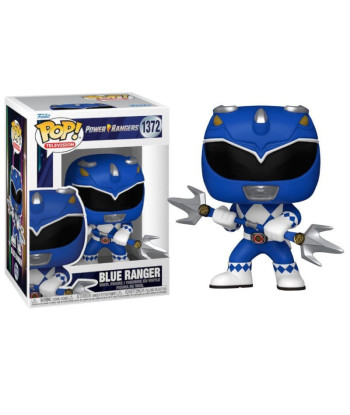 Figura Funko Pop Blue Ranger 1372 - Power Rangers - ¡El Poder del Triceratops!