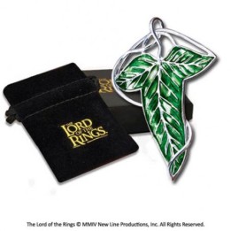 Broche Hoja de Lórien The Noble Collection - El Señor de los Anillos - Réplica Oficial Bañada en Plata