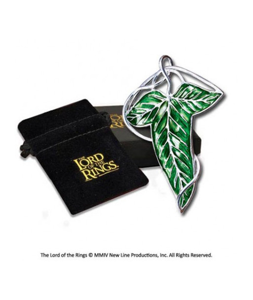 Broche Hoja de Lórien The Noble Collection - El Señor de los Anillos - Réplica Oficial Bañada en Plata