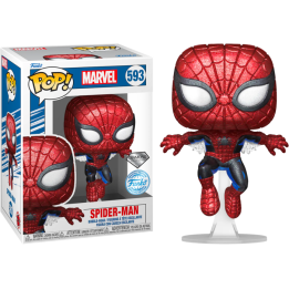 Figura Funko Pop Spider-Man 593 - Marvel - El Héroe más Brillante Diamond