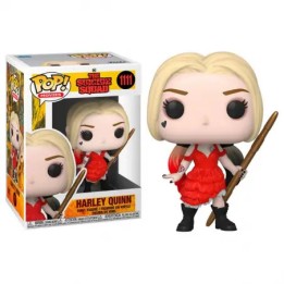 Figura Funko Pop Harley Quinn 1111 - DC El Escuadrón Suicida - Con Traje Táctico y Lanza