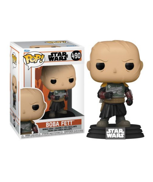 Figura Funko Pop Boba Fett 490 - Star Wars - Sin Casco y Armadura de Combate