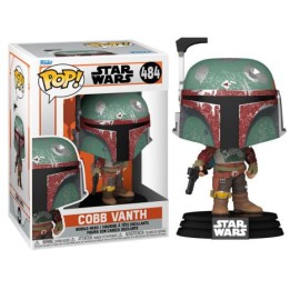 Figura Funko Pop Cobb Vanth 484 - Star Wars - Armadura Mandaloriana y Pañuelo Rojo