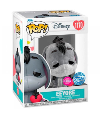 Figura Funko Pop Eeyore 1170 - Disney Winnie the Pooh - Edición Especial Flocked