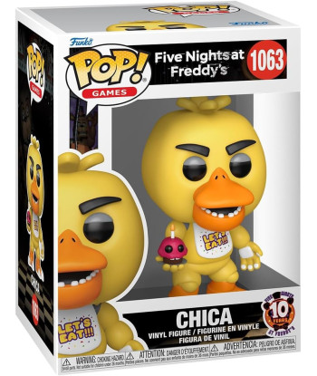 Figura Funko Pop Chica 1063 - Five Nights at Freddy's - 10 Aniversario con Cupcake