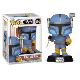 Figura Funko Pop Paz Vizsla 666 - Star Wars - Armadura Pesada con Cañón Bláster