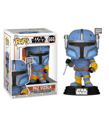 Figura Funko Pop Paz Vizsla 666 - Star Wars - Armadura Pesada con Cañón Bláster