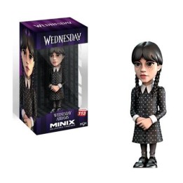 Figura Miércoles Addams Minix 12cm - Colección Wednesday TV Series #113 - Estilo Gótico