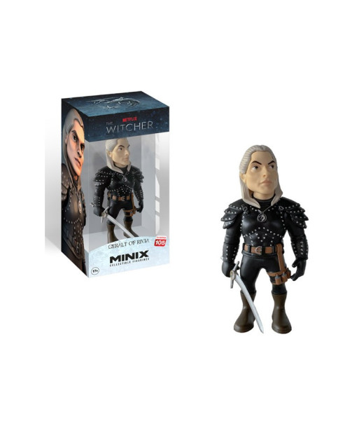Figura Minix Geralt of Rivia - The Witcher - El Lobo Blanco de la Escuela del Lobo 12cm