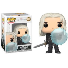 Figura Funko Pop Geralt 1317 - The Witcher - El Brujo con su Escudo Mágico Quen