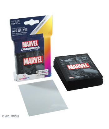 FUNDAS MARVEL CHAMPIONS LOGO MARVEL - 66x92 MM
