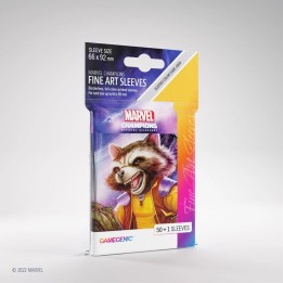 FUNDAS MARVEL CHAMPIONS ROCKET (50) - 66x92 MM