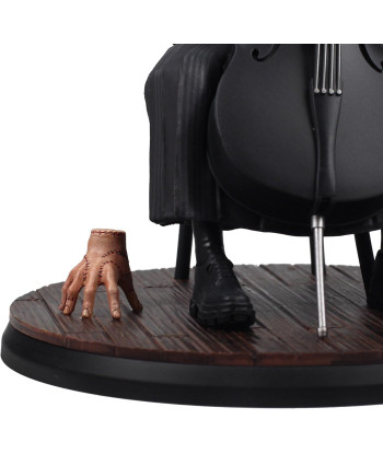 Figura Miércoles Addams con Violonchelo y Cosa - Wednesday SD Toys 15cm - Academia Nevermore