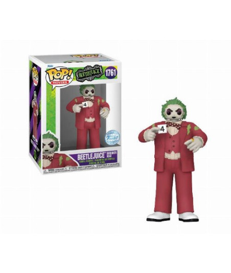 Figura Funko Pop Beetlejuice Shrunken Head 1761 - Beetlejuice - Bio-exorcista de Colección