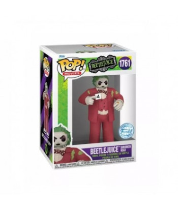 Figura Funko Pop Beetlejuice Shrunken Head 1761 - Beetlejuice - Bio-exorcista de Colección
