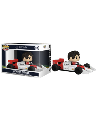 Figura Funko Pop Ayrton Senna 12 - Fórmula 1 - Legendario Piloto en su Monoplaza