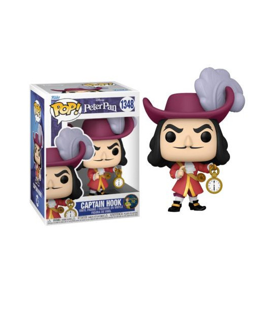 Figura Funko Pop Capitán Garfio 1348 - Disney Peter Pan - ¡El Villano más Elegante del 70 Aniversario!