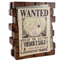 Hucha ONE PIECE - Sanji "Wanted" -  PVC 16cm