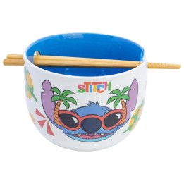 Cuenco Ramen Con Palillos Stitch