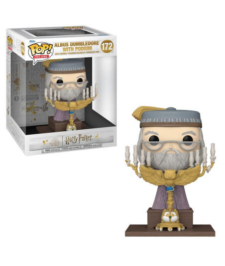 Figura Funko Pop Albus Dumbledore with Podium 172 - Harry Potter - POP! Deluxe Gran Comedor