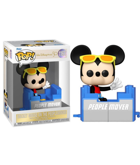 Figura Funko Pop Mickey on the PeopleMover 1163 - Disney Parks - Edición 50 Aniversario Walt Disney World