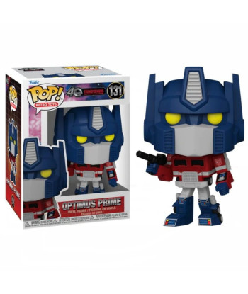 Figura Funko Pop Optimus Prime 131 - Transformers Retro Toys - Liderazgo del 40 Aniversario