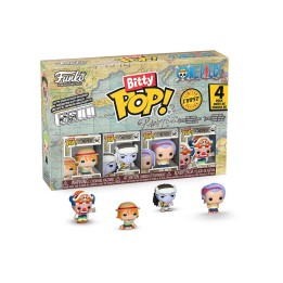 Pack 4 Bitty Pop! One Piece - Nami, Arlong, Nojiko y Buggy - Figuras Miniatura