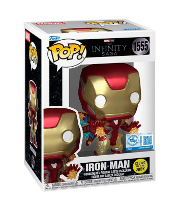 Figura Funko Pop Iron Man 1555 - Marvel The Infinity Saga - El Poder del Mark LXXXV Edición Especial Glow in the Dark