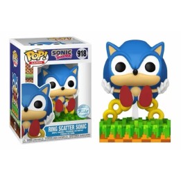 Figura Funko Pop Ring Scatter Sonic 918 - Sonic the Hedgehog - Edición Especial - El Momento más Icónico del Juego