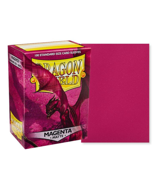 Fundas Standard Matte Magenta (100) - Dragon Shield