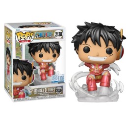 Figura Funko Pop Monkey D. Luffy 2138 - One Piece - Edición Especial Metallic Egghead