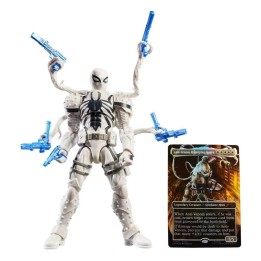 Figura Hasbro Marvel Legends Agent Anti-Venom con Carta Magic - ¡Justicia Simbionte en el Multiverso! 15cm