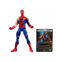 Figura Hasbro Marvel Legends Battle-Damaged Spider-Man con Carta Magic - ¡Héroe Caído pero no Vencido! 15cm