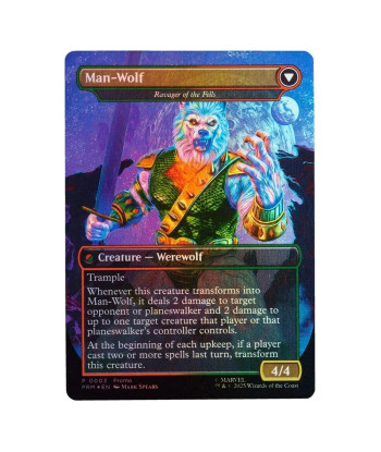 Figura Hasbro Marvel Legends Man-Wolf con Carta Magic: The Gathering - ¡Crossover Épico de Multiversos! 15cmFigura Hasbro Marvel