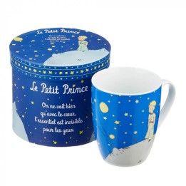 Taza en porcelana El Principito (en su planeta) en caja regalo