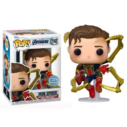 Figura Funko Pop Iron Spider 1142 - Marvel Avengers Endgame - Portador del Nano Guantelete Edición Especial