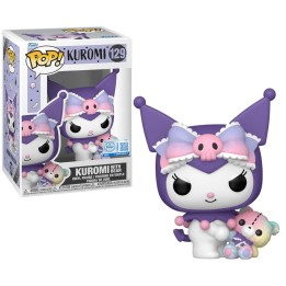 Figura Funko Pop Kuromi with Bear 129 - Sanrio - Dulzura Rebelde con Osito Arcoíris Especial