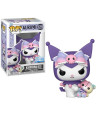 Figura Funko Pop Kuromi with Bear 129 - Sanrio - Dulzura Rebelde con Osito Arcoíris Especial