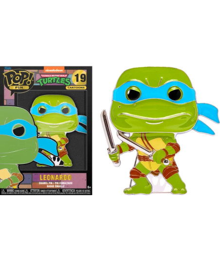 Figura Funko Pop Pin Leonardo 19 - Teenage Mutant Ninja Turtles - El Líder con Katanas Gemelas