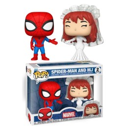 Figura Funko Pop Spider-Man and MJ Pack 2 - Marvel - La Boda Más Esperada de los Cómics