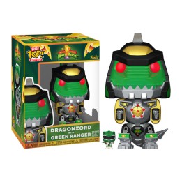 Figura Funko Bitty Pop Dragonzord con Green Ranger - Power Rangers - El Legendario Zord de Tommy Oliver