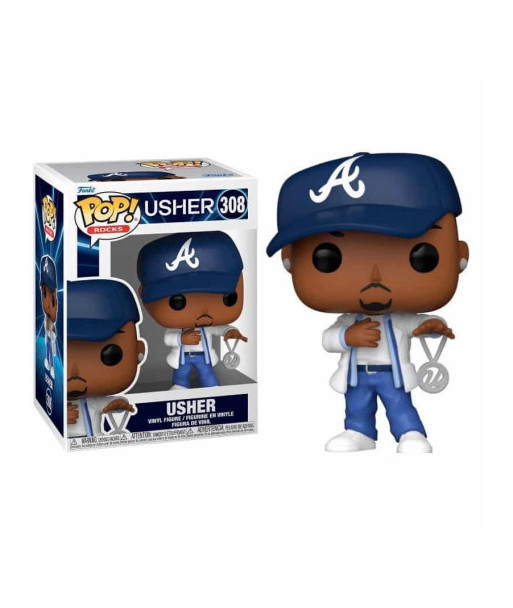 Figura Funko Pop Usher 308 - Confessions - La Estrella del R&B con su Medallón Icónico