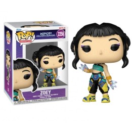 Figura Funko Pop Zoey 2256 - K-Pop Demon Hunters - Cazadora con Dagas de Cristal