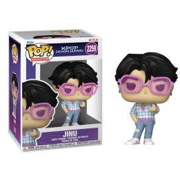Figura Funko Pop Jinu 2259 - K-Pop Demon Hunters - Idol con Gafas Rosas y Gesto Finger Heart