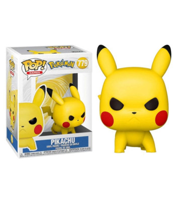Figura Funko Pop Pikachu 779 - Pokemon - Eléctrico con Expresión de Enfado