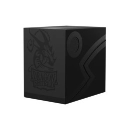 Caja de mazo Deck Box DS Double Shell Negro (150) - Dragon Shield