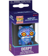 Llavero Funko Pocket Pop Derpy - Netflix K-Pop Demon Hunters - Criatura Azul con Rayas Púrpuras 4 cm