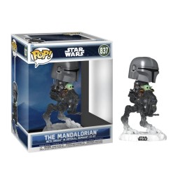 Figura Funko Pop The Mandalorian con Grogu 837 - Star Wars - Ride en AT-RT del Remanente Imperial