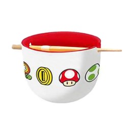 CUENCO RAMEN CON PALILLOS SUPER MARIO
